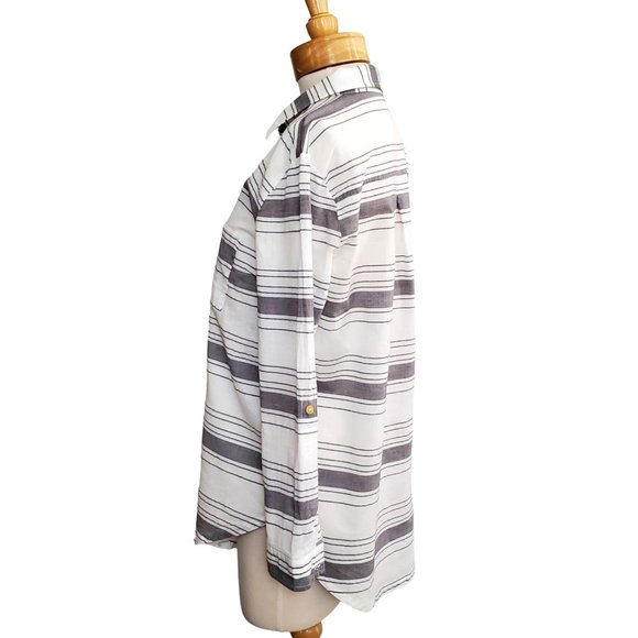 Matilda Jane & Joanna Gaines Made Ready Womens Button Up Shirt Cotton Sz M - Picture 5 of 8